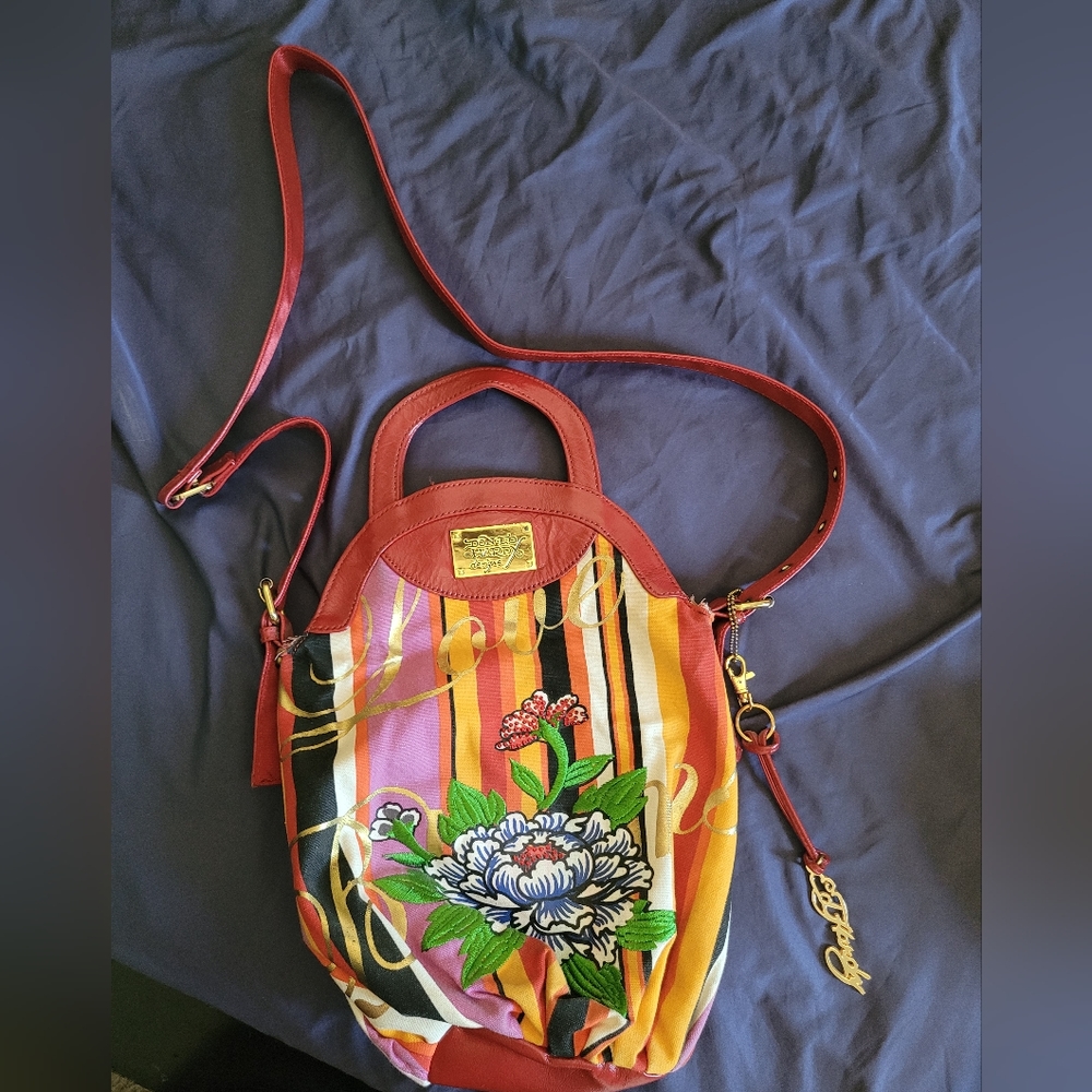 Ed Hardy vintage cross body/ boho bag